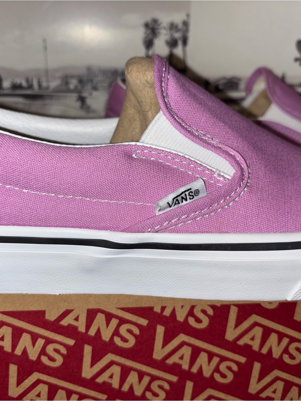 Vans Classic Slip On sz 8.0 Men’s 9.5 Woman - Picture 10 of 11